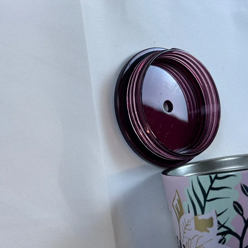 Starbucks 2022 Holiday Pink‎ Enchanted Forest Floral Tumbler 24oz Rare! SB-3